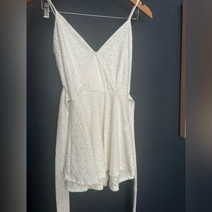 White graduation dress